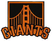 San Francisco Giants logo 2 embroidery design