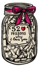 52 reasons why I love you 2 embroidery design
