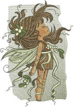 Snowberry fairy embroidery design