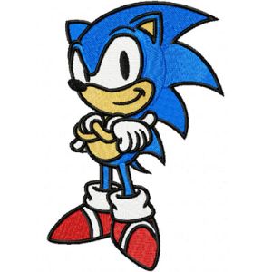 Sonic the Hedgehog 1 embroidery design