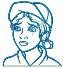 Clementine embroidery design