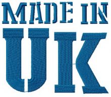 Made in UK 4 embroidery design