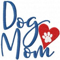 Dog mom free embroidery design