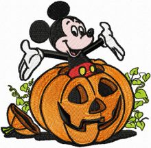 Mickey Mouse Halloween embroidery design