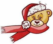 Windy weather before Christmas embroidery design