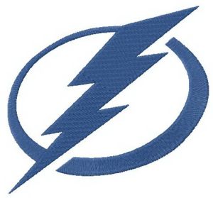 Tampa Bay Lightning logo 2 embroidery design