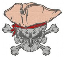 Jolly Roger 5 embroidery design