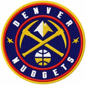 Denver Nuggets 2019 logo embroidery design