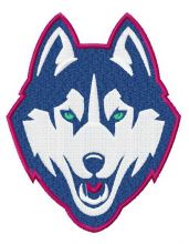 Connecticut Huskies logo 3 embroidery design