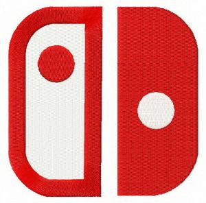 Nintendo Switch alternative logo embroidery design
