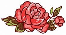 Adorable rose decoration 2 embroidery design