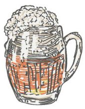 Beer time 2 embroidery design