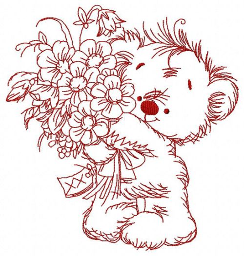 Bouquet for you 4 machine embroidery design