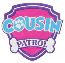 Cousin Patrol embroidery design