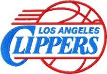 Los Angeles Clippers logo embroidery design