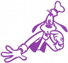 Violet Goofy embroidery design