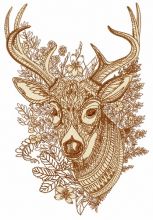Mosaic deer 2 embroidery design