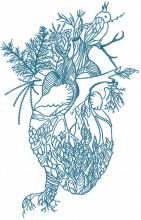 Forest Heart embroidery design