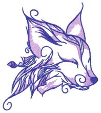 Forest fox spirit 4 embroidery design