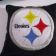 Embroidered pillowcase with Pittsburgh Steelers logo