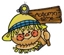 Friendly scarecrow 4 embroidery design