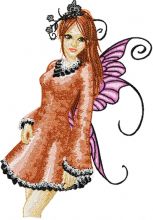 Modern Fairy 4 embroidery design