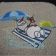Bath embroidered towel with Olaf
