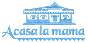 Acasa la Mama logo embroidery design