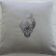 Light pillowcase embroidered with owl design