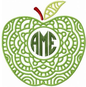 AME apple embroidery design