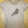 T-shirt with embroidered Crow design