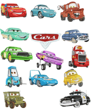 Cars pack embroidery design