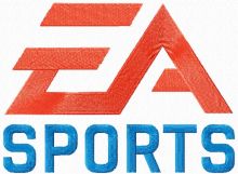 EA Sports logo embroidery design