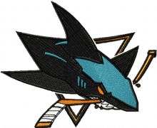 San Jose Sharks Logo embroidery design