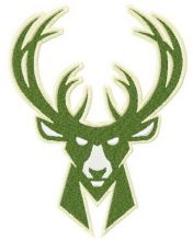 Milwaukee Bucks logo 4 embroidery design