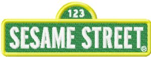 Sesame Street Logo embroidery design