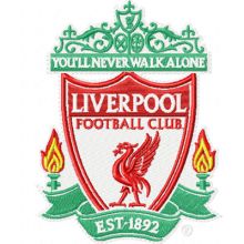 Liverpool Football Club logo embroidery design