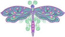 Celtic Dragonfly Autumn embroidery design