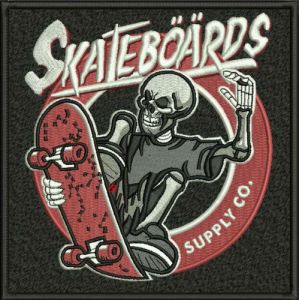 Skateboards Supply Co. embroidery design