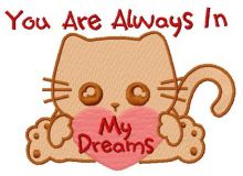 You are always in my dreams 3 embroidery design