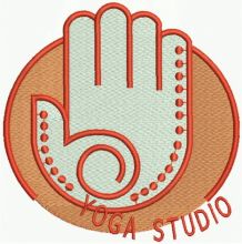 Harmonious Balance Yoga Studio embroidery design