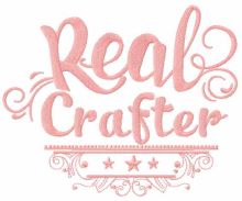 Real crafter embroidery design
