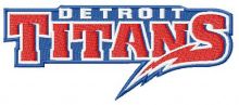 Detroit Titans logo 2 embroidery design