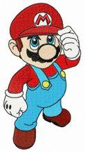 I'm Mario, nice to meet you embroidery design