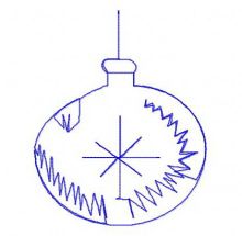 Christmas ball 3 embroidery design
