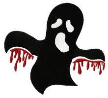 Bloody ghost embroidery design
