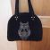 Black bag with owl embroidered