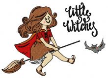 Little witches 6 embroidery design