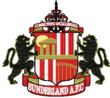 Sunderland AFC Football Club embroidery design