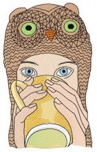 Owl-ways Warm embroidery design